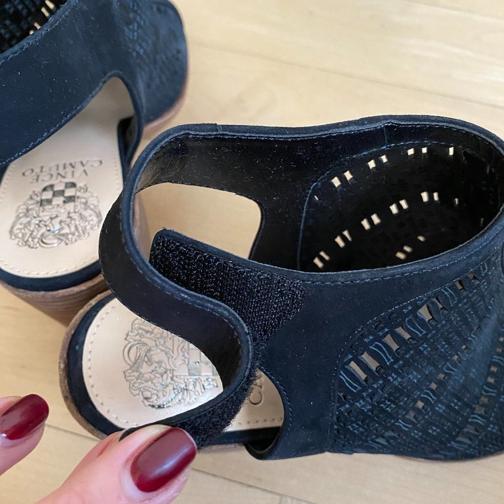 Vince Camuto BNWT Sandals Black "Keannie" - Picture 7 of 13